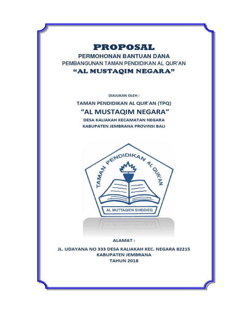 Detail Contoh Proposal Permohonan Dana Nomer 36