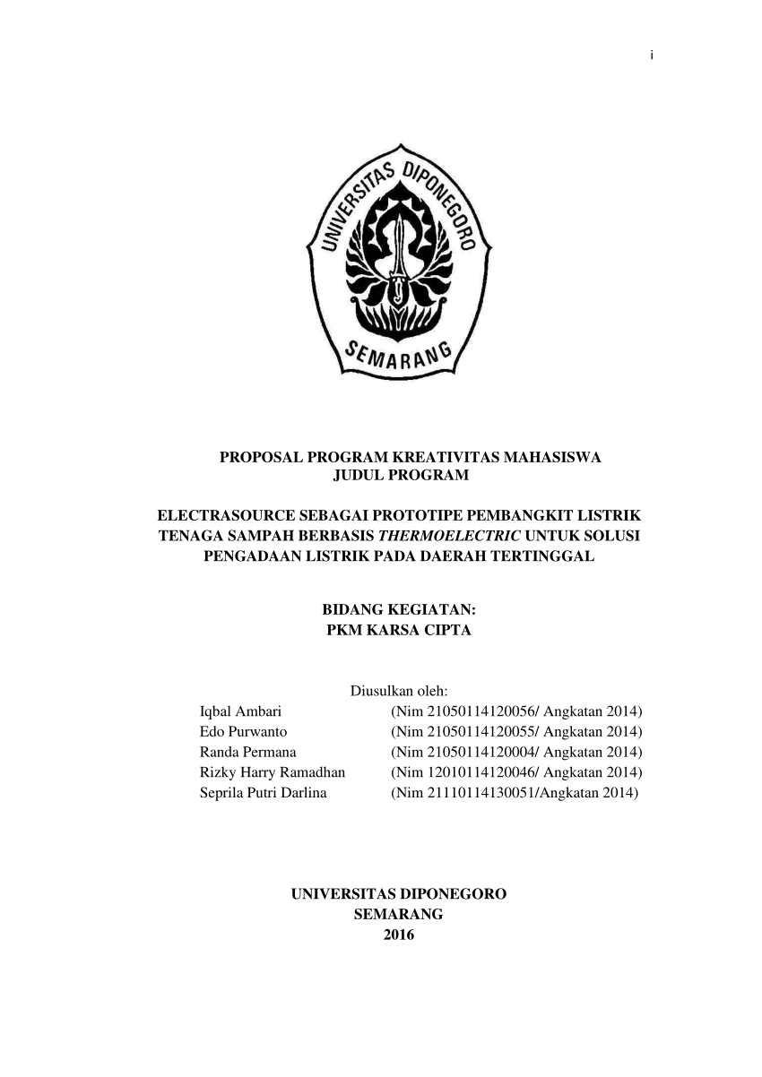 Detail Contoh Proposal Pkm Nomer 8