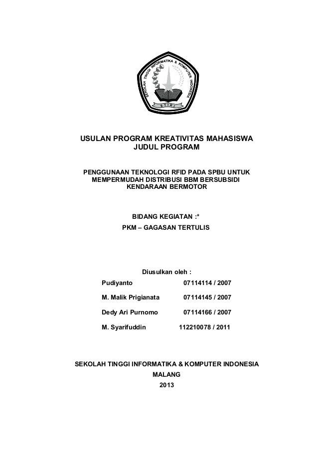 Detail Contoh Proposal Pkm Nomer 10