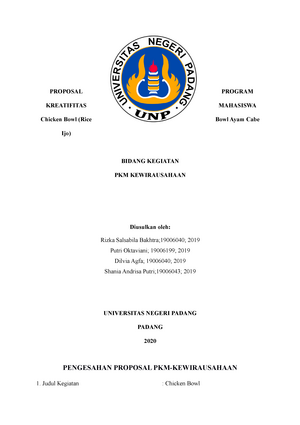 Detail Contoh Proposal Pkm Kewirausahaan Nomer 50