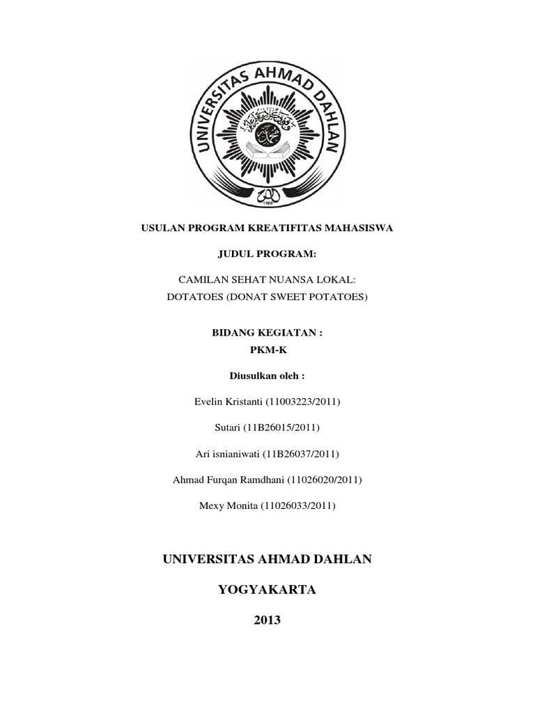 Detail Contoh Proposal Pkm Kewirausahaan Makanan Nomer 48