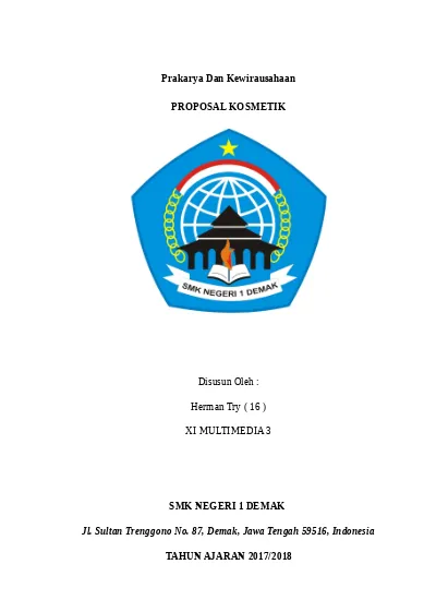 Detail Contoh Proposal Prakarya Nomer 15