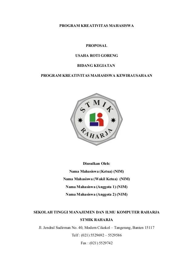 Detail Contoh Proposal Prakarya Nomer 25