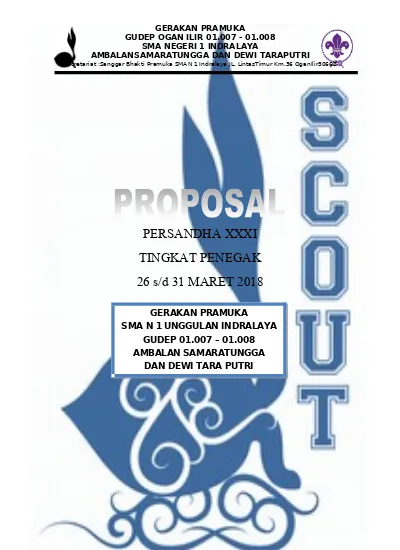 Detail Contoh Proposal Pramuka Nomer 34