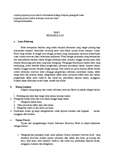 Detail Contoh Proposal Proyek Nomer 10