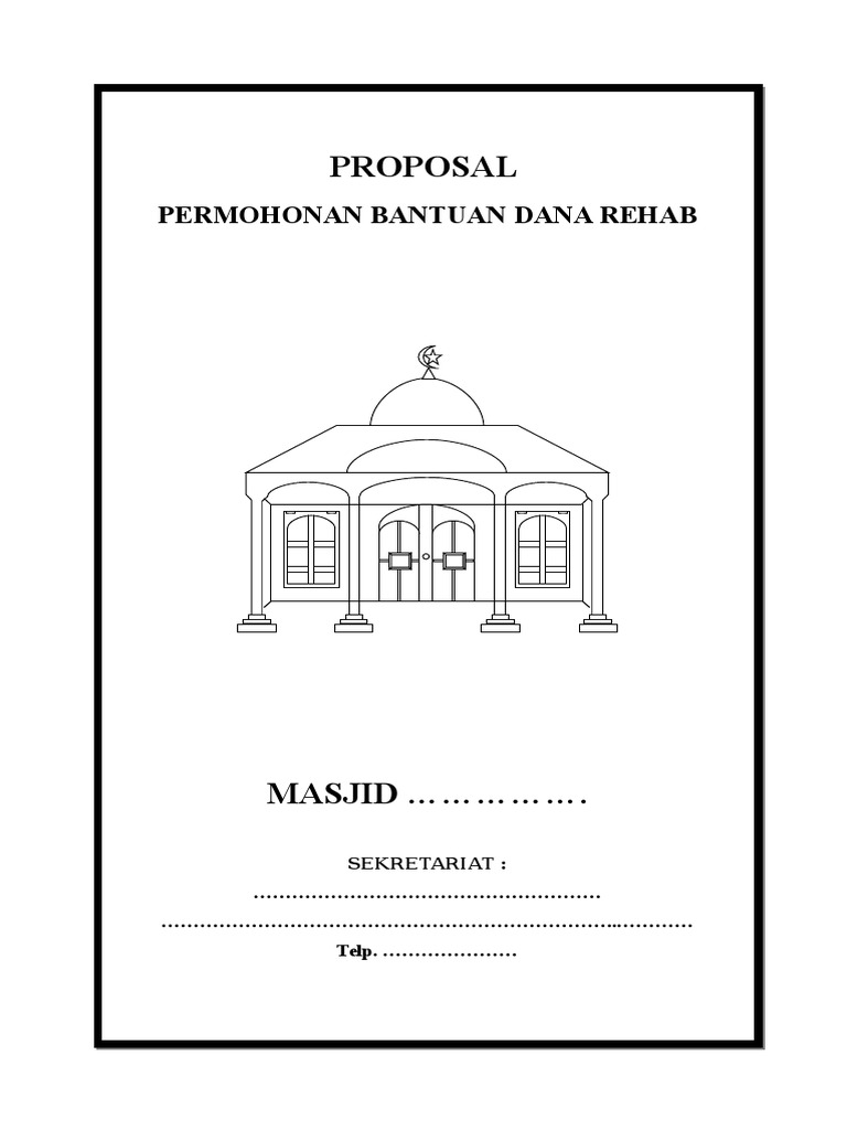 Detail Contoh Proposal Rehab Masjid Nomer 22