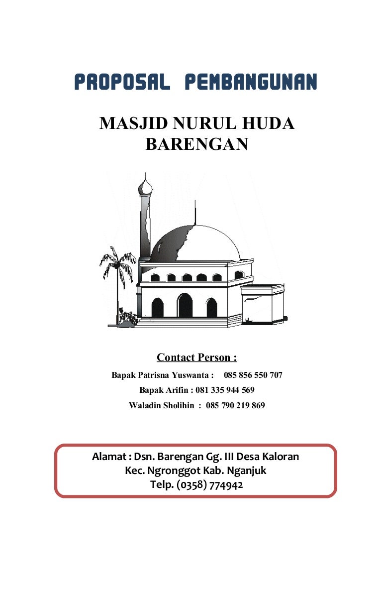 Detail Contoh Proposal Rehab Masjid Nomer 5