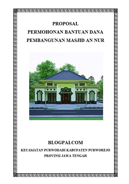 Detail Contoh Proposal Rehab Masjid Nomer 56