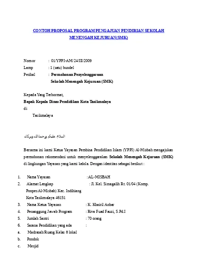Detail Contoh Proposal Sekolah Nomer 19