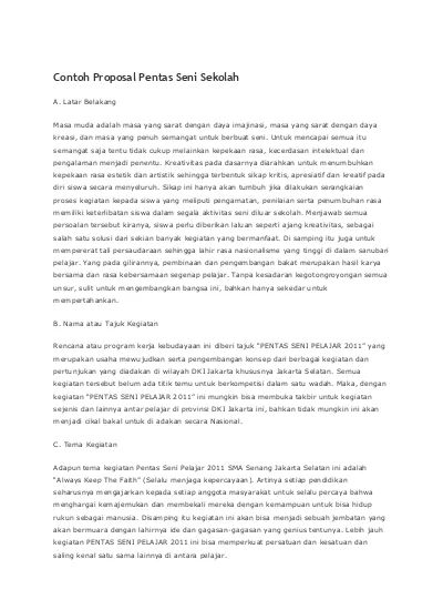 Detail Contoh Proposal Seni Nomer 16