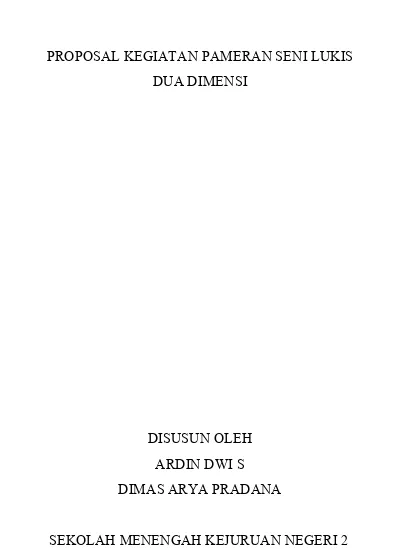 Detail Contoh Proposal Seni Nomer 43