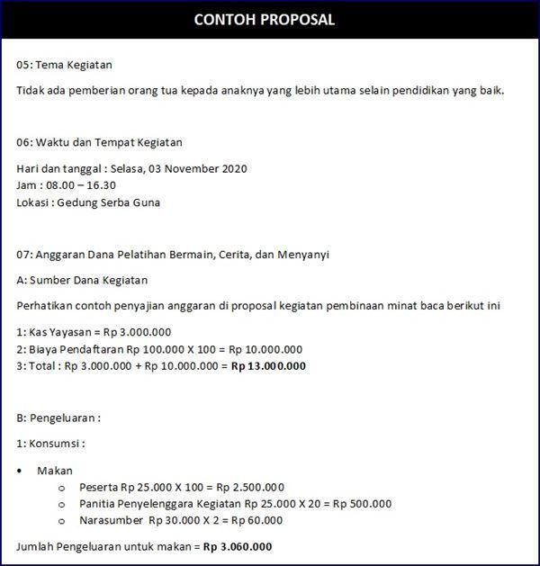 Detail Contoh Proposal Simple Nomer 19