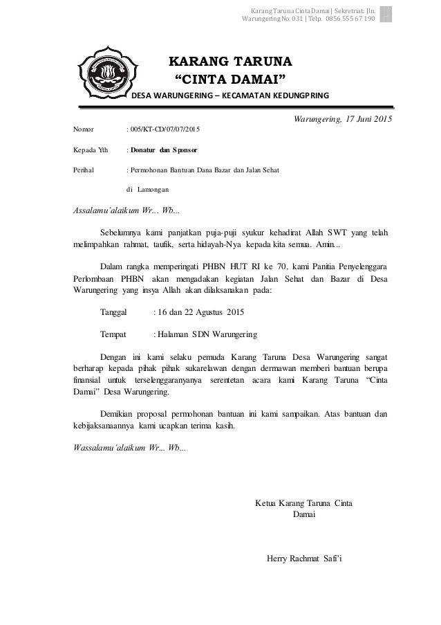 Detail Contoh Proposal Singkat 17 Agustus Nomer 53