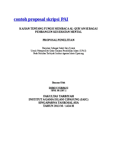 Detail Contoh Proposal Skripsi Pendidikan Nomer 21