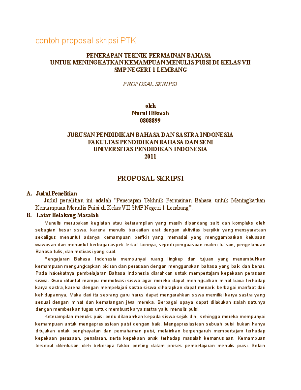 Detail Contoh Proposal Skripsi Pendidikan Nomer 47