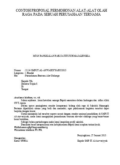 Detail Contoh Proposal Sumbangan Nomer 43