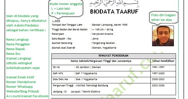 Detail Contoh Proposal Taaruf Nomer 14