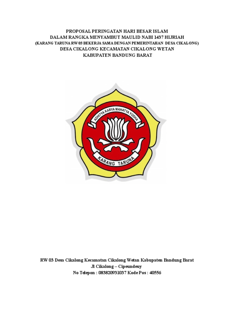Detail Contoh Proposal Tentang Maulid Nabi Nomer 43