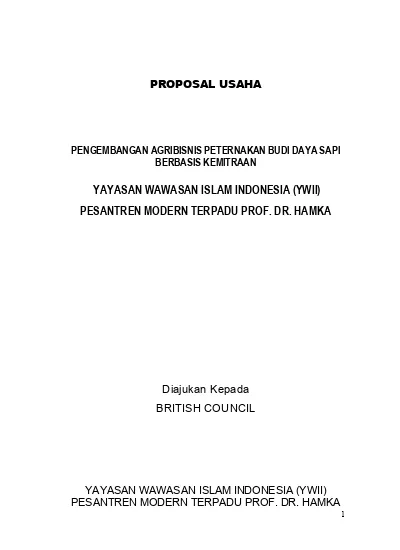 Detail Contoh Proposal Ternak Sapi Nomer 24