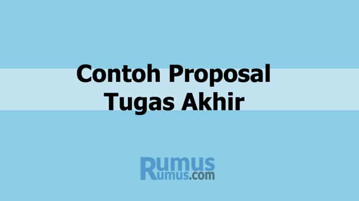 Detail Contoh Proposal Tugas Akhir Nomer 26