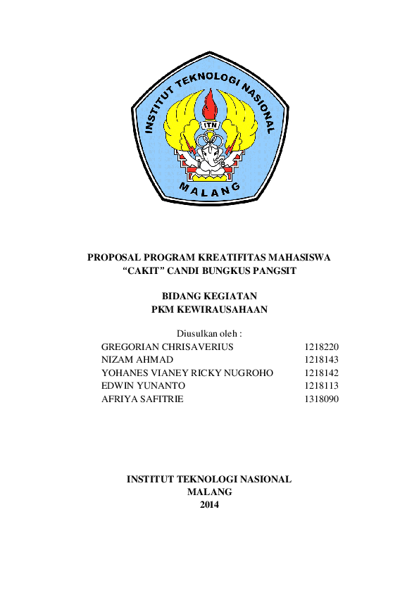 Detail Contoh Proposal Ukm Kewirausahaan Nomer 30