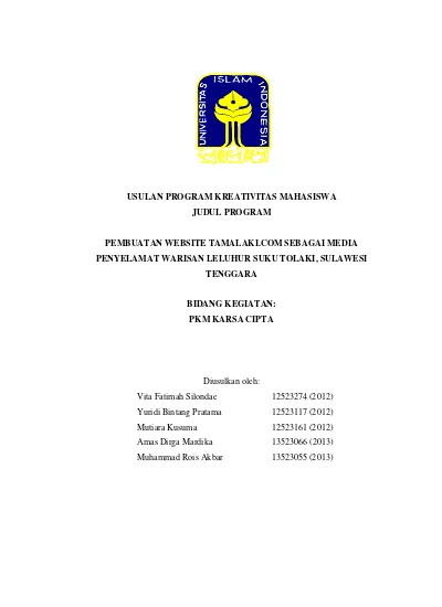 Detail Contoh Proposal Ukm Kewirausahaan Nomer 36