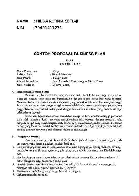 Detail Contoh Proposal Umum Nomer 4