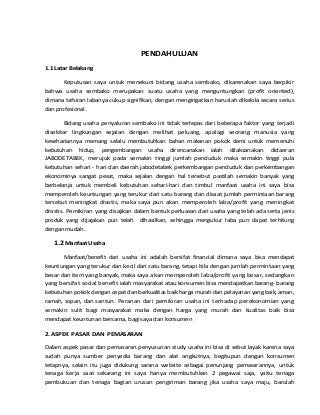 Detail Contoh Proposal Usaha Dagang Sembako Nomer 17