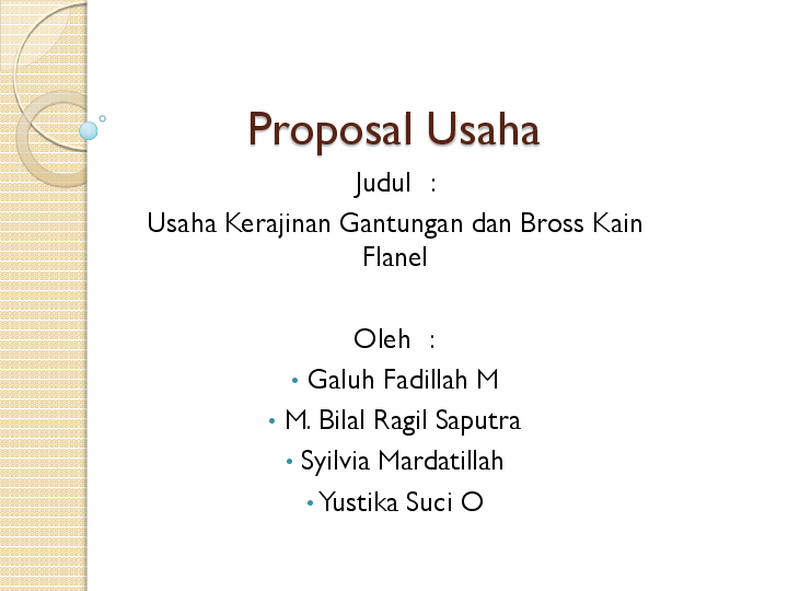 Detail Contoh Proposal Usaha Kerajinan Nomer 16