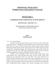 Detail Contoh Proposal Usaha Kerajinan Nomer 38