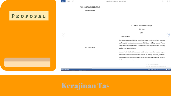 Detail Contoh Proposal Usaha Kerajinan Nomer 41