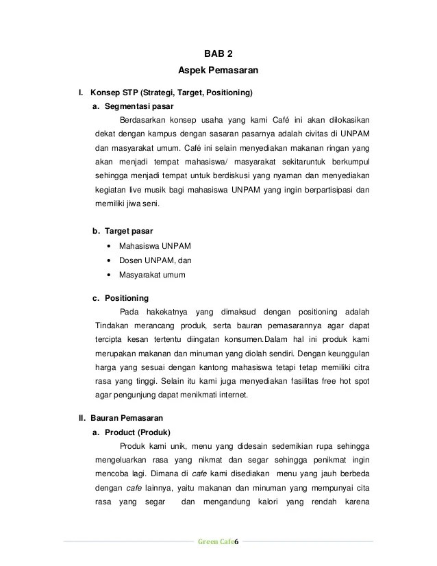 Detail Contoh Proposal Usaha Kopi Nomer 8