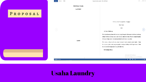 Detail Contoh Proposal Usaha Laundry Nomer 14