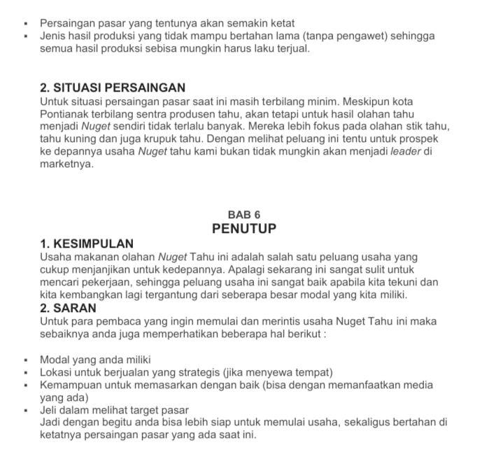 Detail Contoh Proposal Usaha Makanan Nomer 18