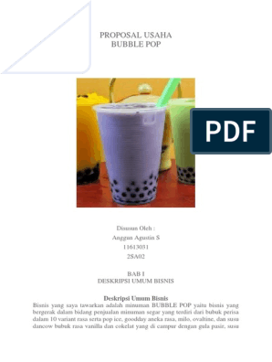 Detail Contoh Proposal Usaha Minuman Milkshake Nomer 4