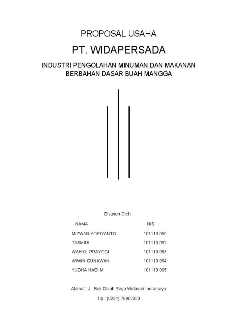 Detail Contoh Proposal Wirausaha Nomer 15