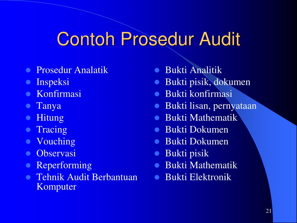 Detail Contoh Prosedur Audit Nomer 36