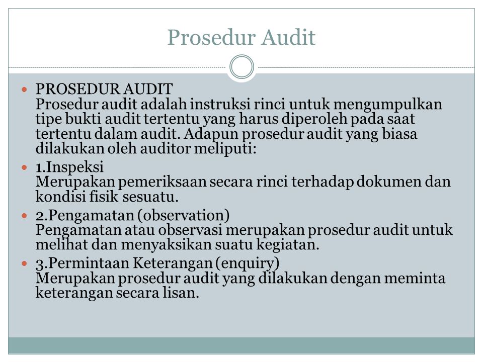 Detail Contoh Prosedur Audit Nomer 6
