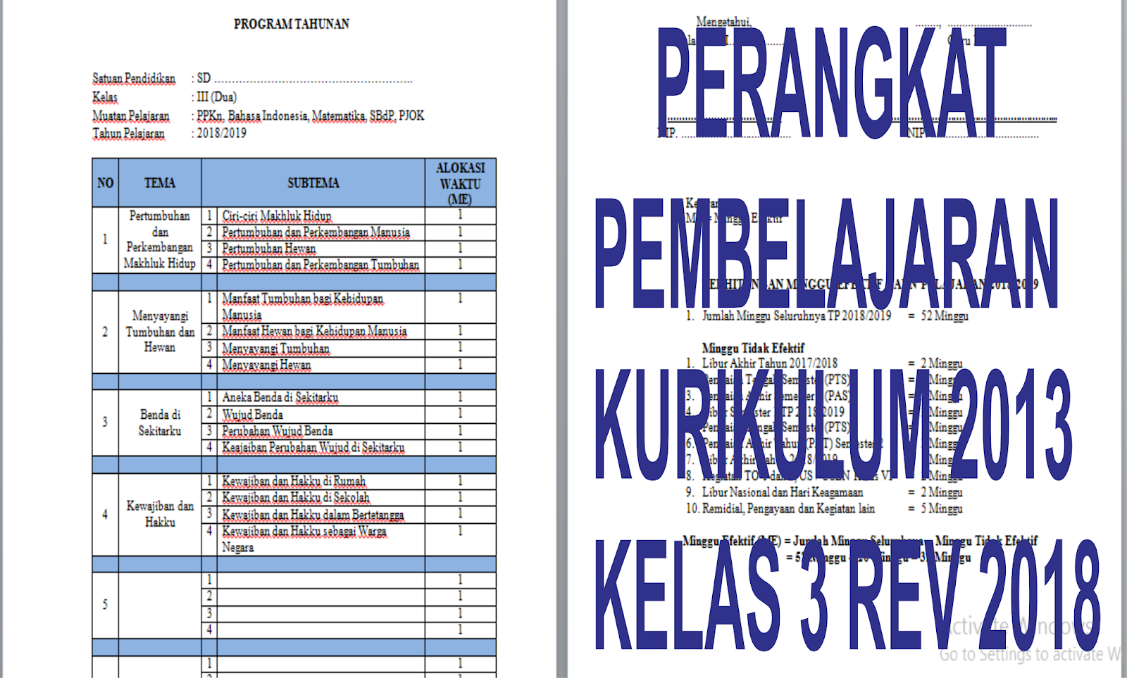 Detail Contoh Prota Dan Promes Sd Kurikulum 2013 Nomer 53