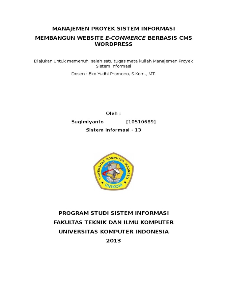 Contoh Proyek Sistem Informasi - KibrisPDR