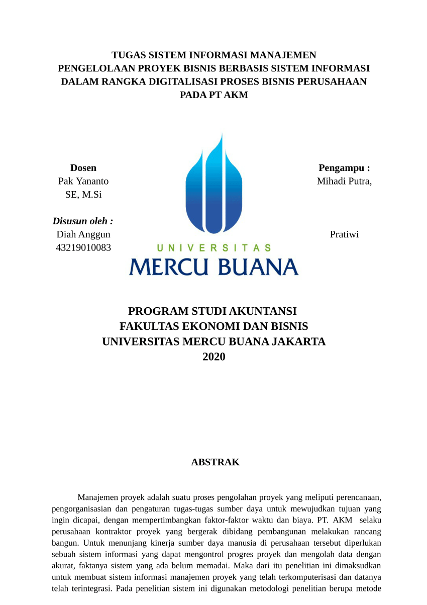 Detail Contoh Proyek Sistem Informasi Nomer 8