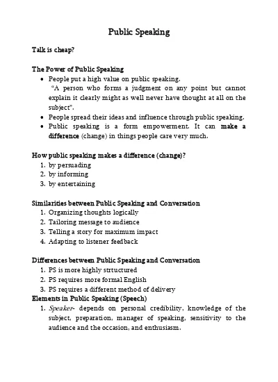 Detail Contoh Public Speaking Nomer 40