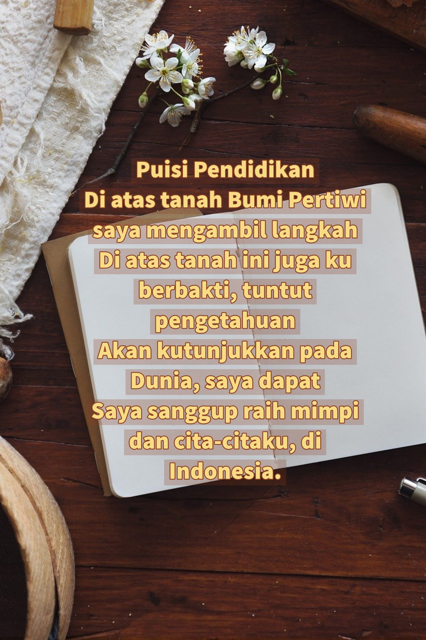 Detail Contoh Puisi 3 Bait Bertema Pendidikan Nomer 19