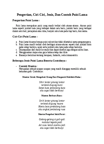 Detail Contoh Puisi Alkitab Nomer 41