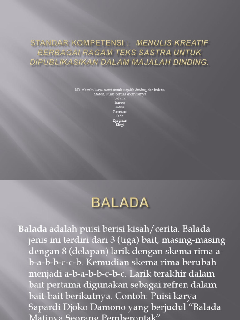 Detail Contoh Puisi Baru Epigram Nomer 46