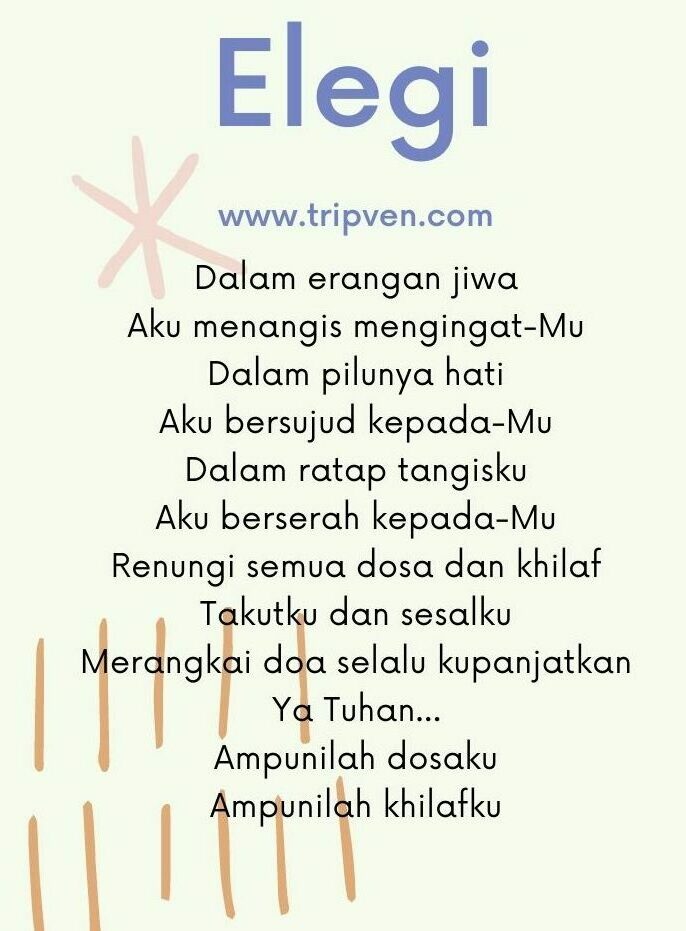 Detail Contoh Puisi Baru Ode Nomer 13