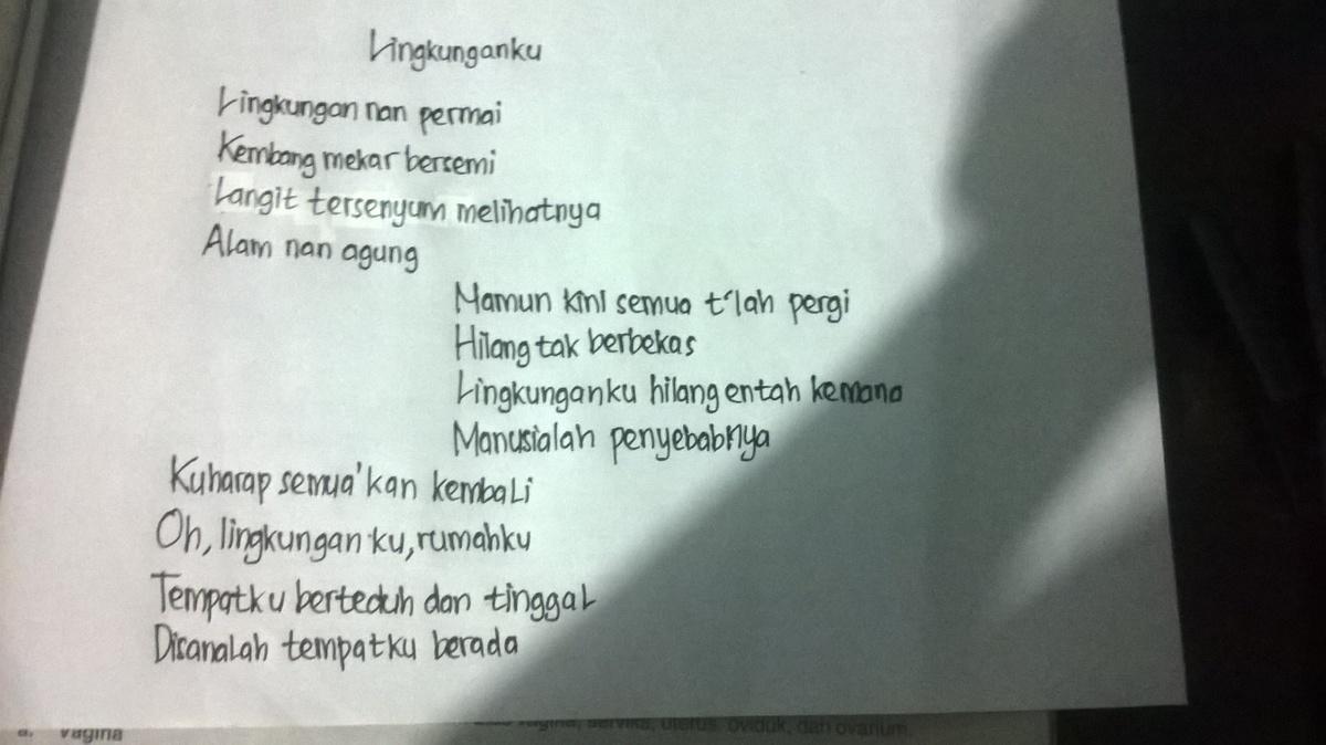 Detail Contoh Puisi Bebas Tentang Lingkungan Nomer 14