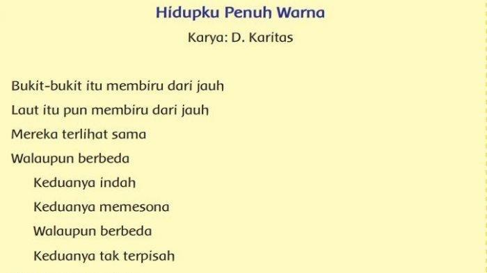 Detail Contoh Puisi Berima Nomer 13