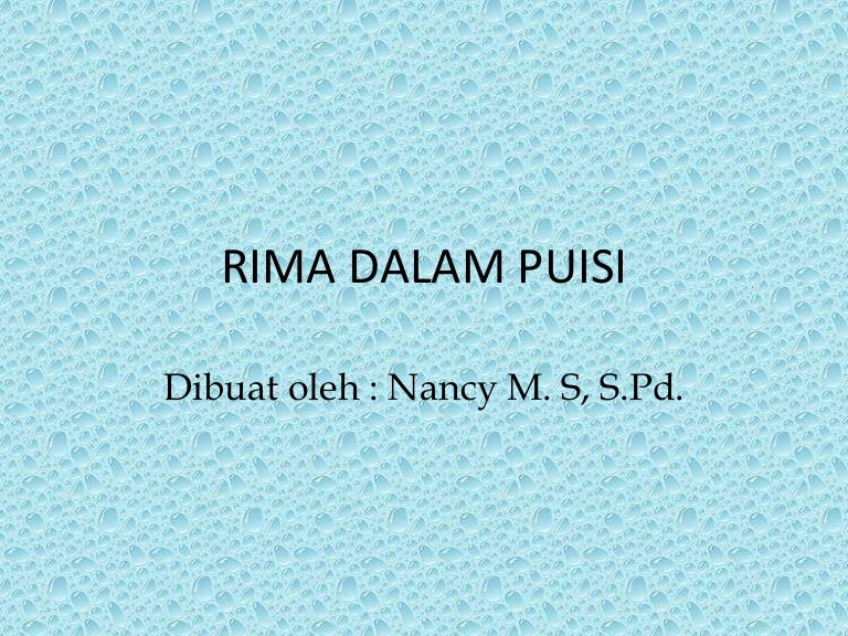 Detail Contoh Puisi Berima Nomer 23