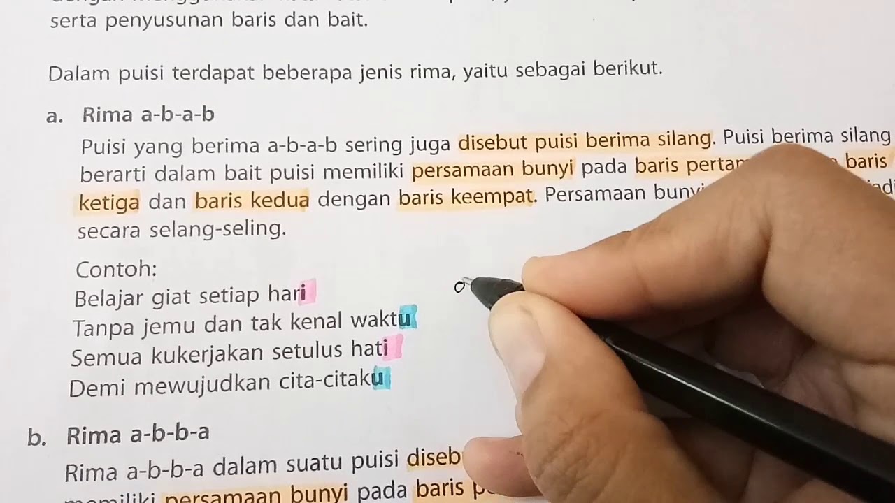 Detail Contoh Puisi Berima Nomer 9